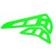 Fusuno Neon Green Fiberglass Horizontal/Vertical Fins Trex 500